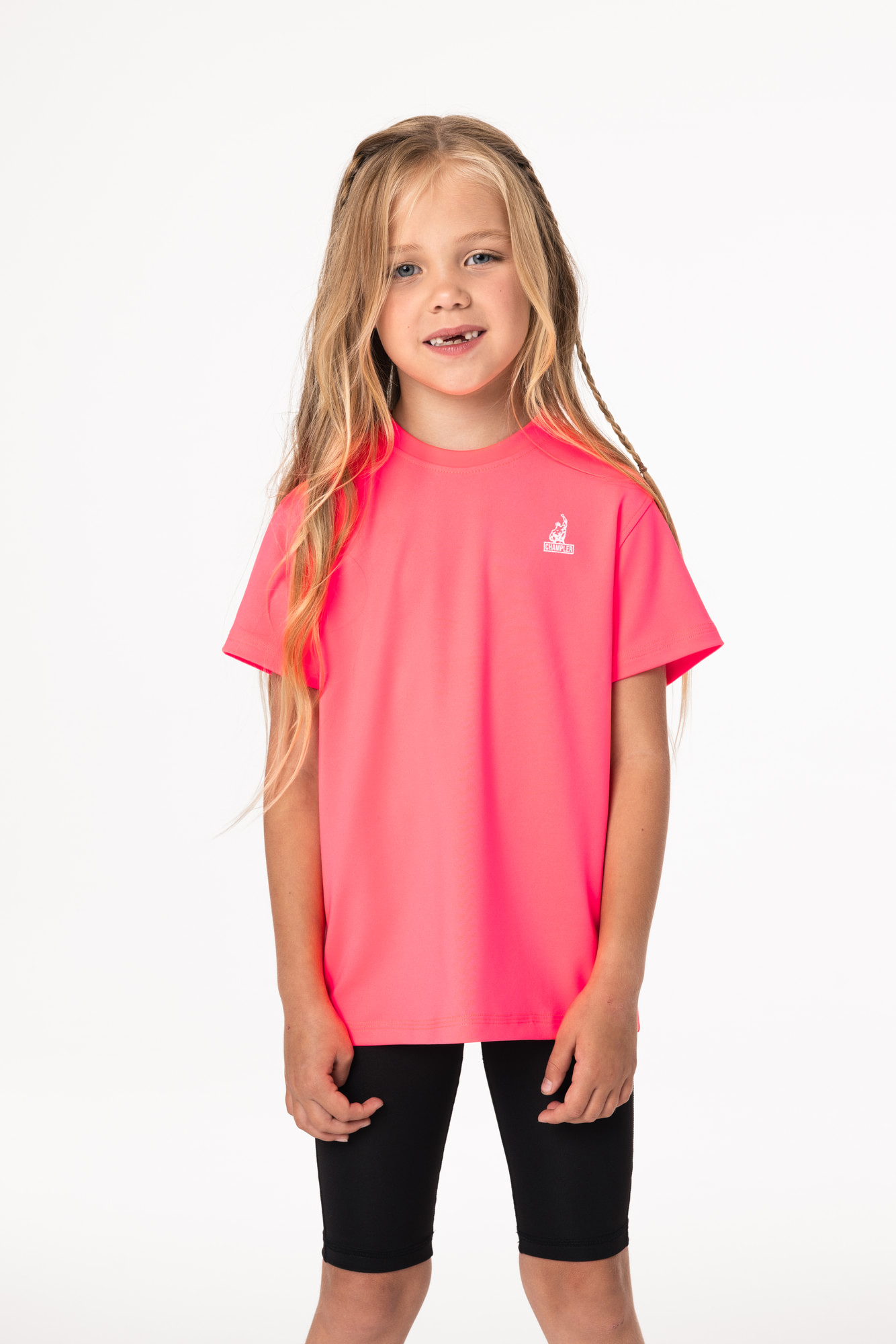 Футболка Детская CHAMP Base Kids Пинк Неон