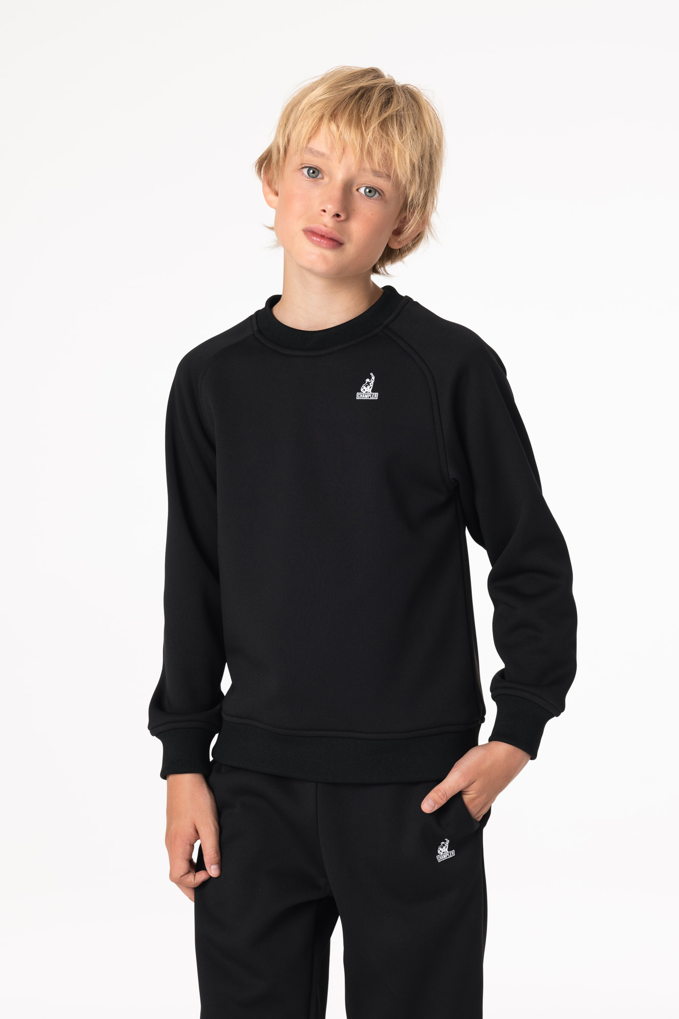 Свитшот утепленный Детский CHAMP Sweatshirt Kids Черный