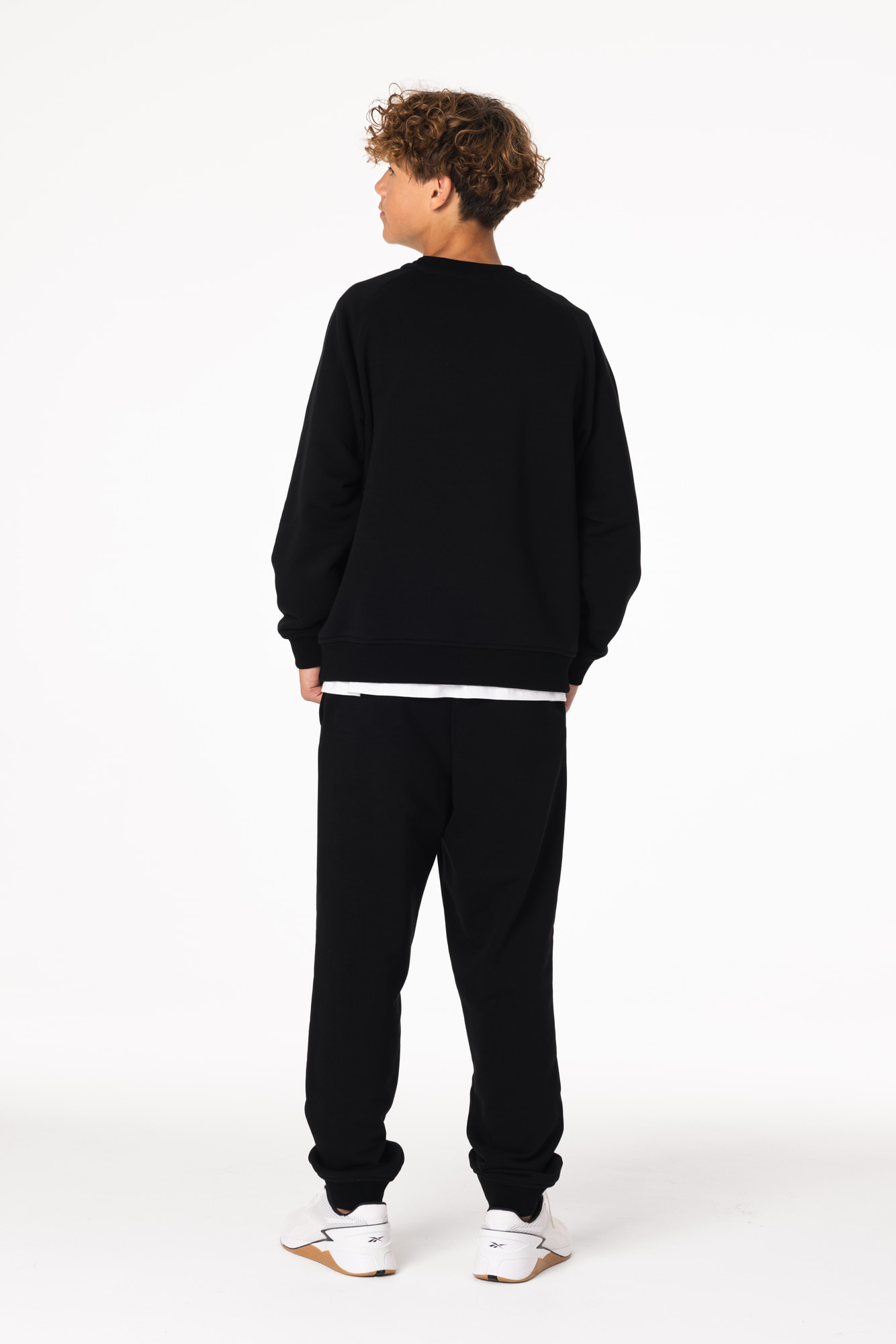 Свитшот утепленный Детский CHAMP Sweatshirt Cotton Kids Черный