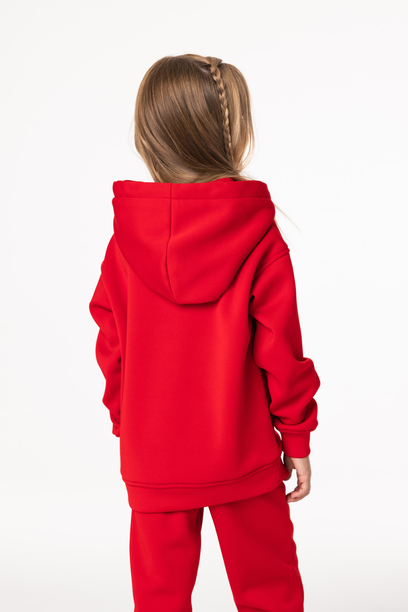 Кофта утепленная Детская с капюшоном CHAMP Hoodie OVERSIZE Kids Красная