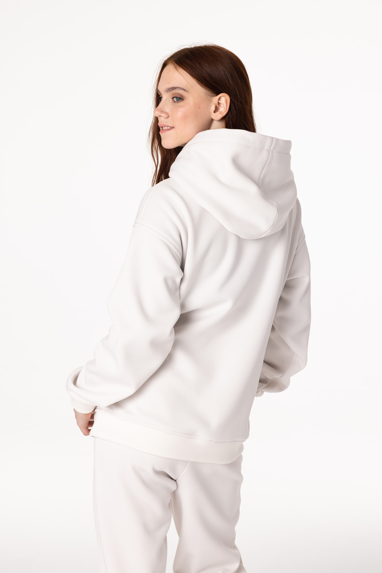 Кофта утепленная Детская с капюшоном CHAMP Hoodie OVERSIZE Kids Айвори