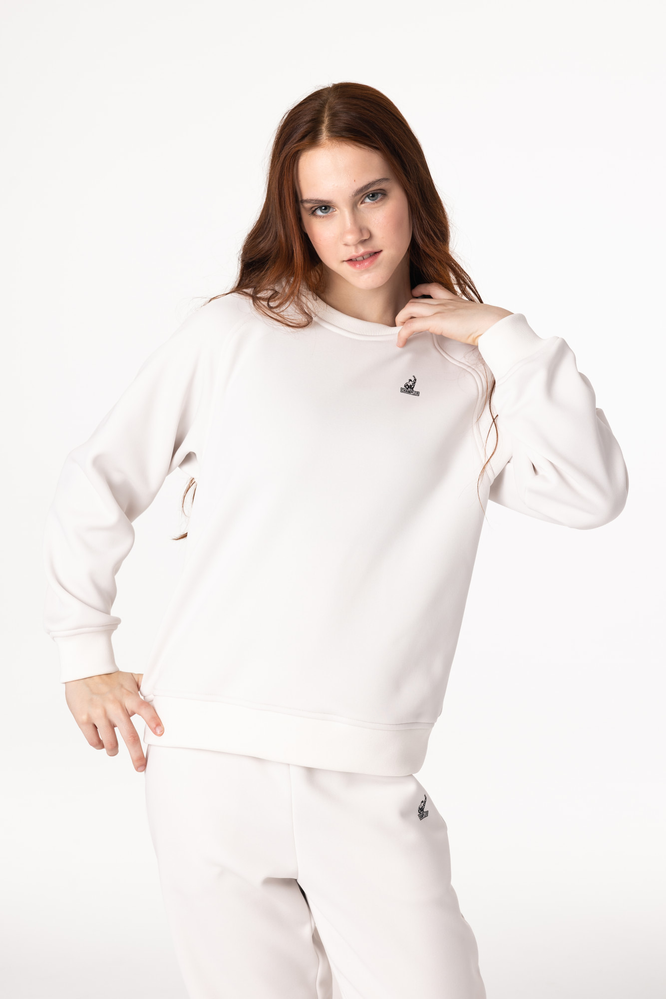 Свитшот утепленный Детский CHAMP Sweatshirt Kids Айвори