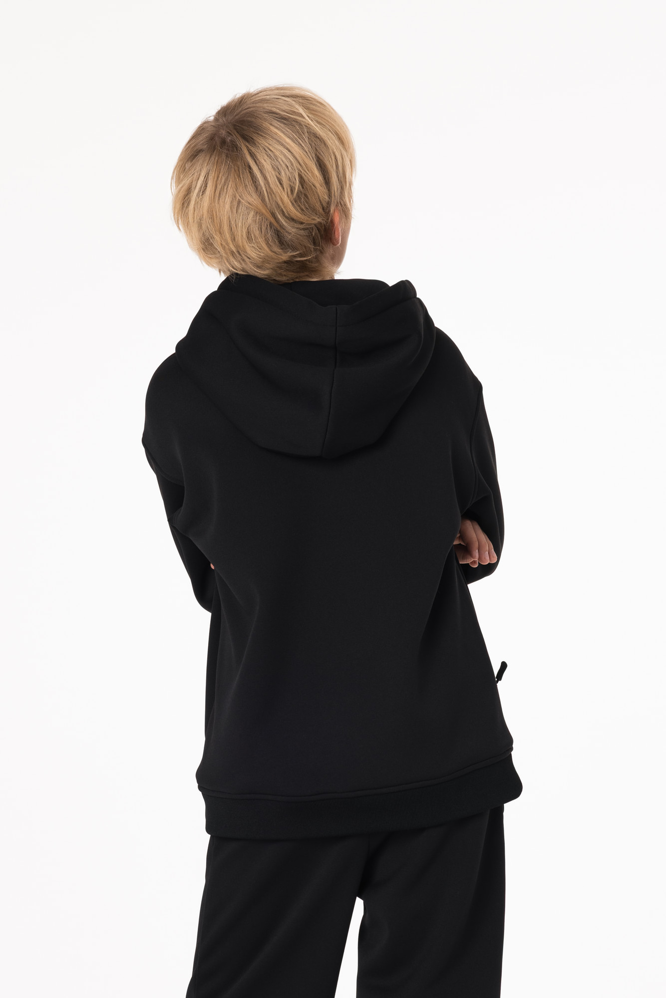 Кофта утепленная Детская с капюшоном CHAMP Hoodie OVERSIZE Kids Черная