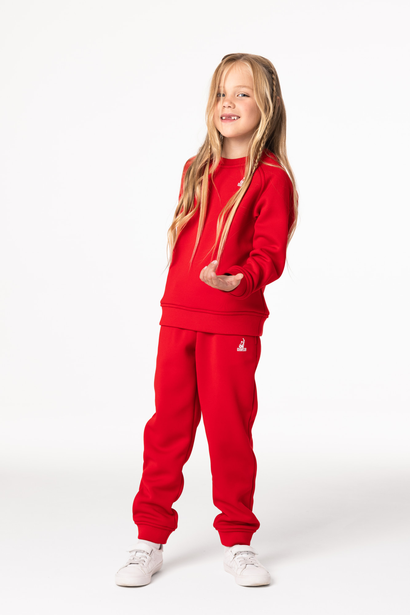 Свитшот утепленный Детский CHAMP Sweatshirt Kids Красный