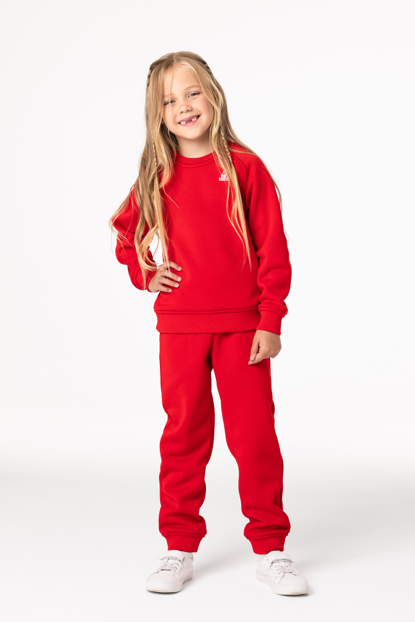 Свитшот утепленный Детский CHAMP Sweatshirt Kids Красный