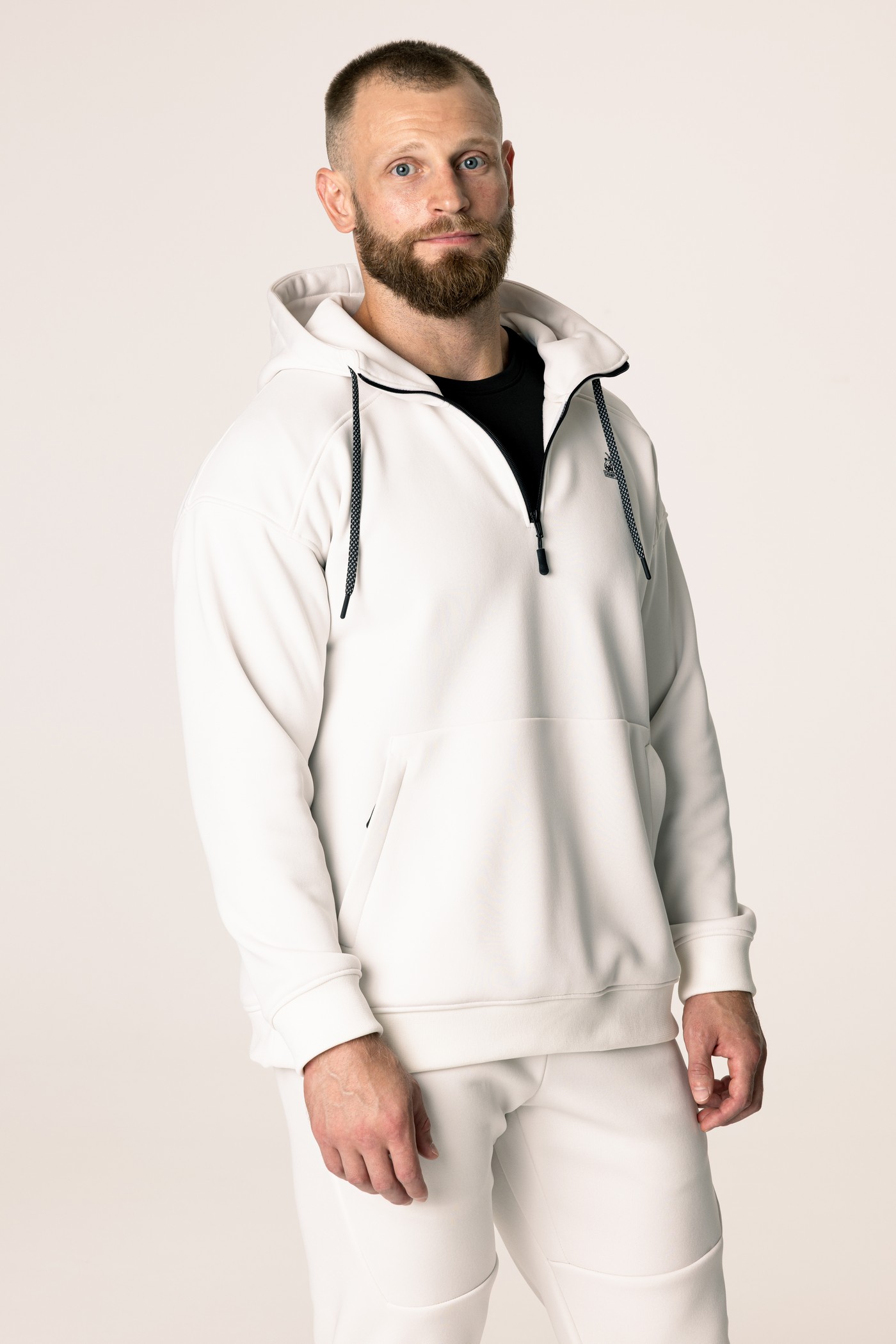 Кофта утепленная мужские с капюшоном CHAMP 2Hoodie Айвори