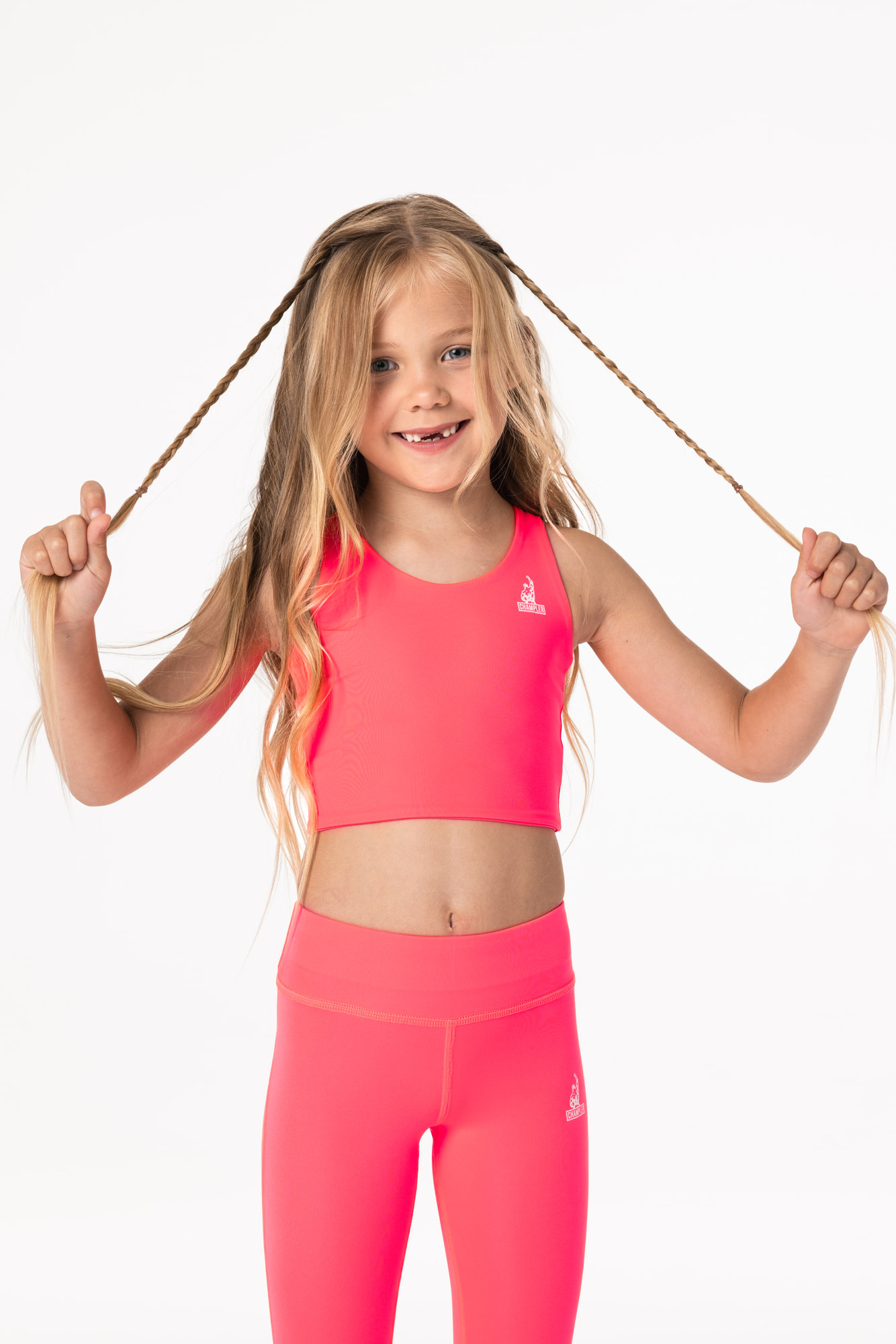 Топ Детский CHAMP Top BRA Kids Пинк Неон