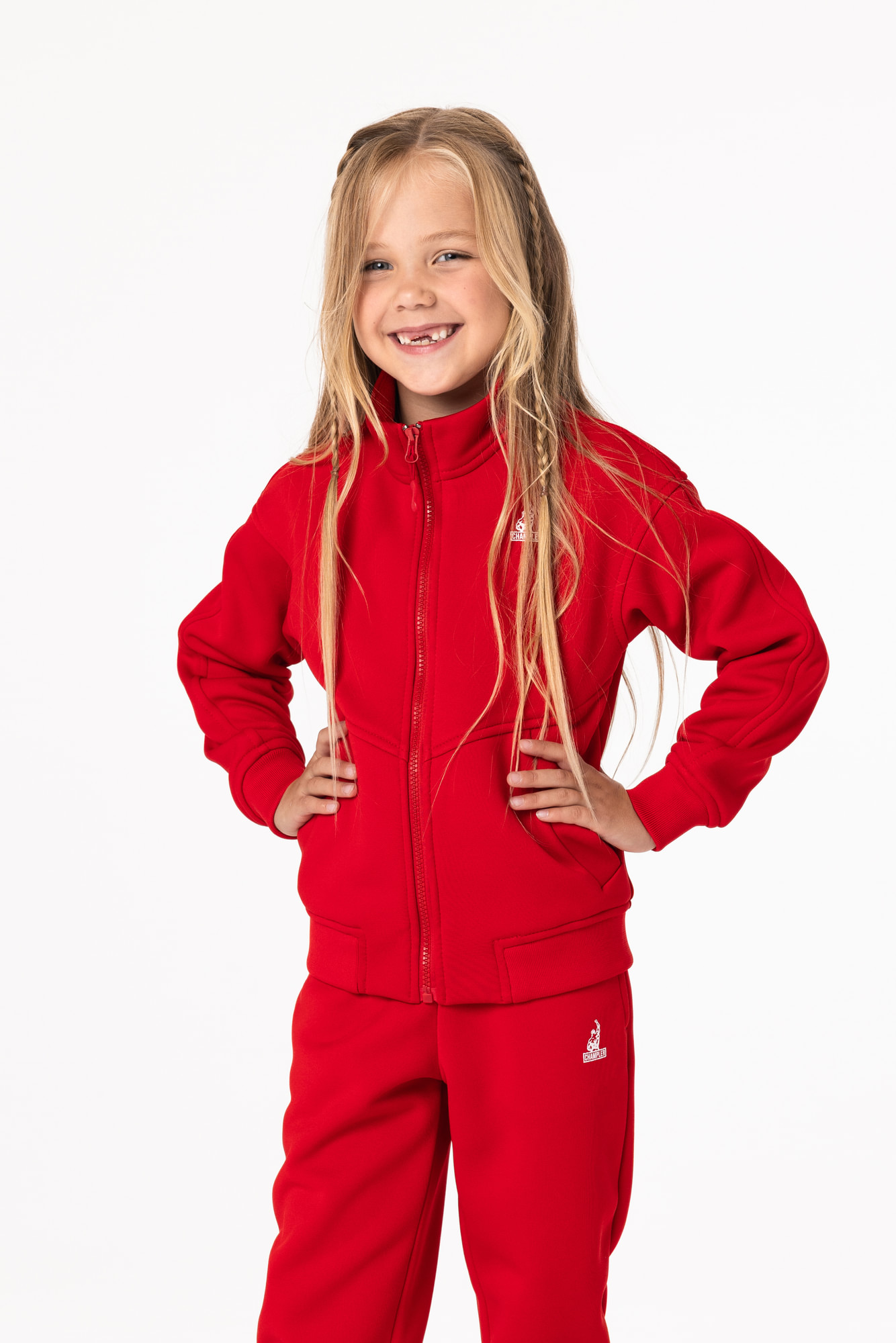 Олимпийка утепленная Детская CHAMP Olimpion Kids Красная