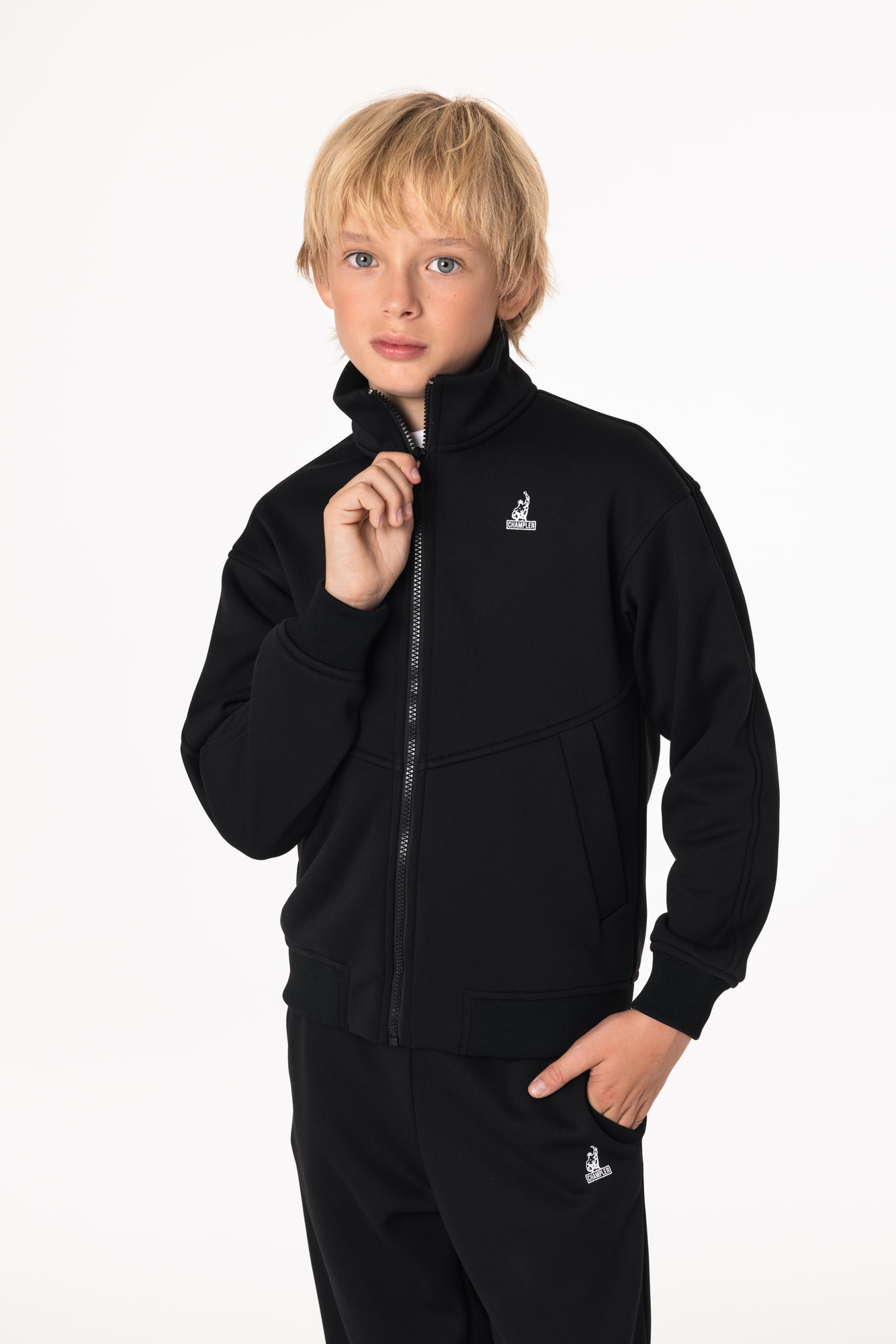 Олимпийка утепленная Детская CHAMP Olimpion Kids Черная