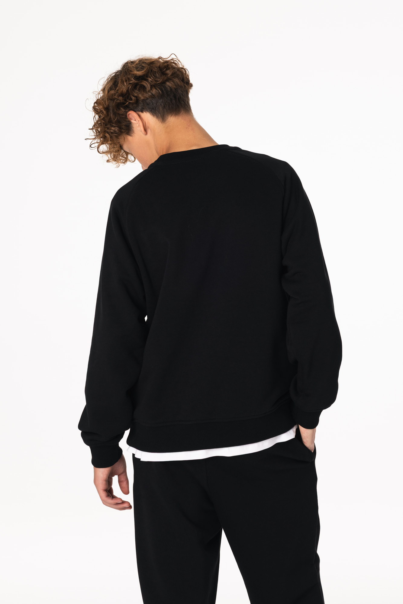 Свитшот утепленный Детский CHAMP Sweatshirt Cotton Kids Черный