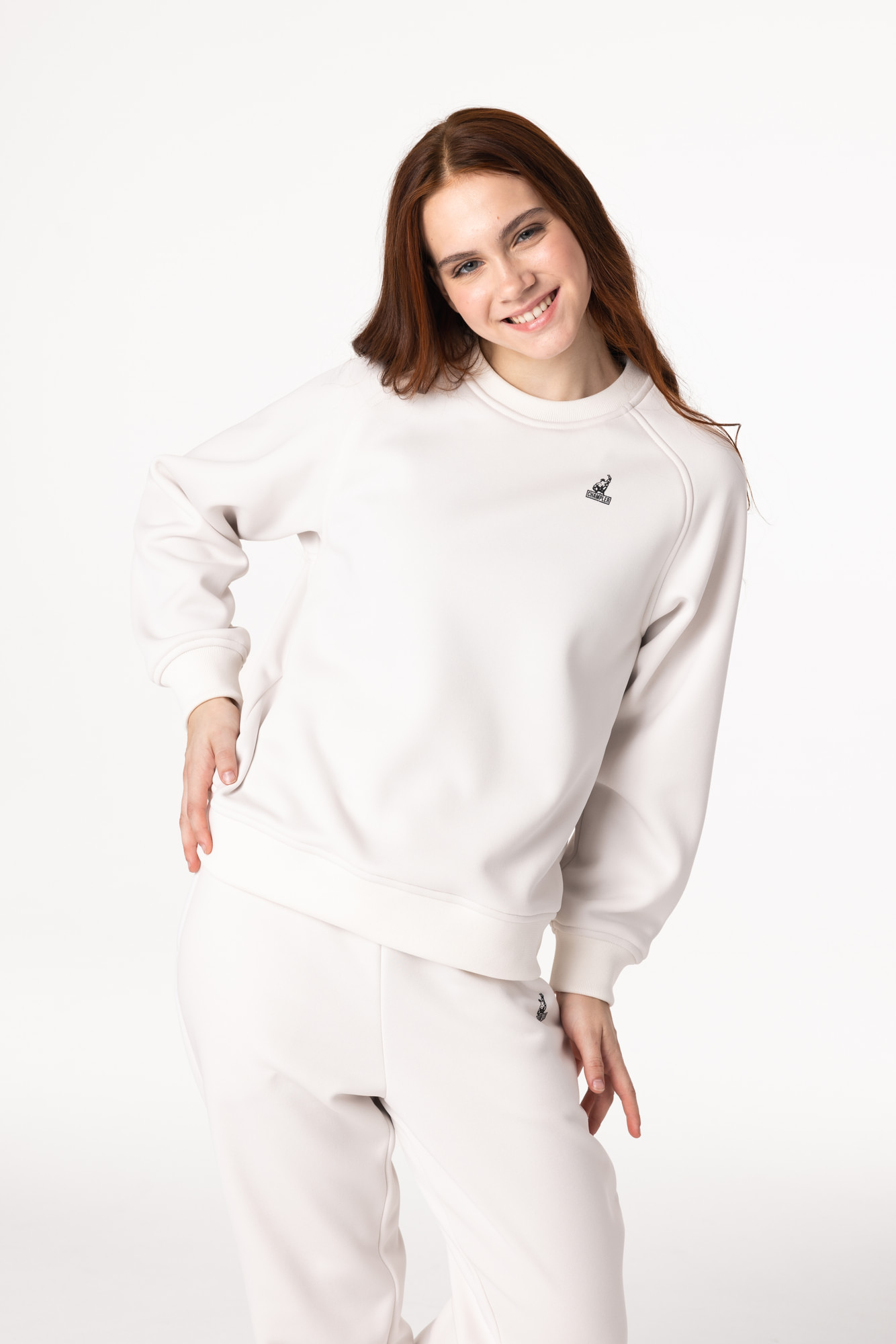 Свитшот утепленный Детский CHAMP Sweatshirt Kids Айвори