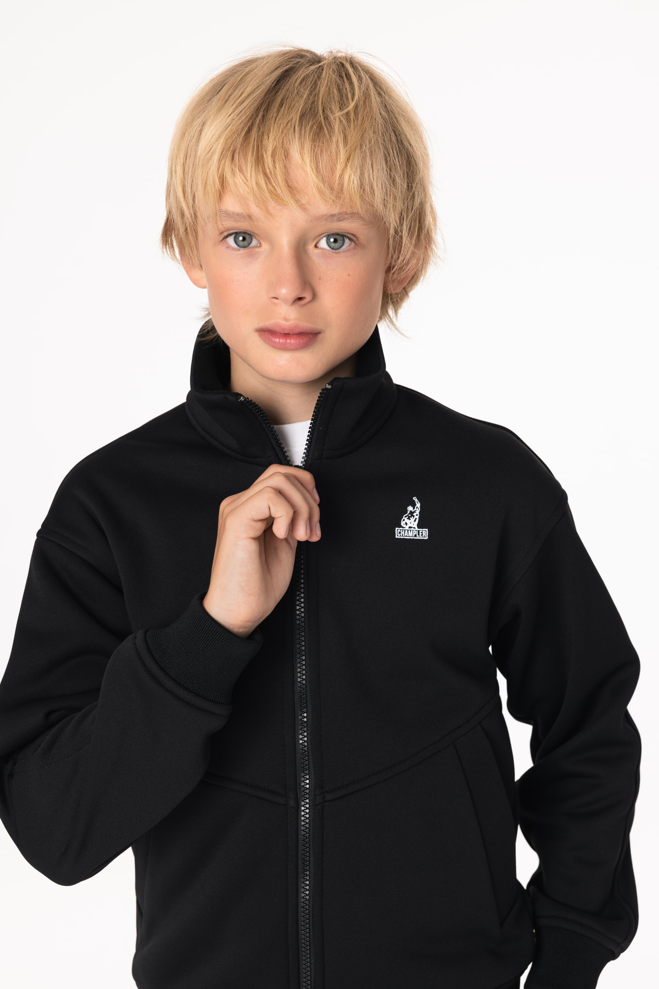 Олимпийка утепленная Детская CHAMP Olimpion Kids Черная
