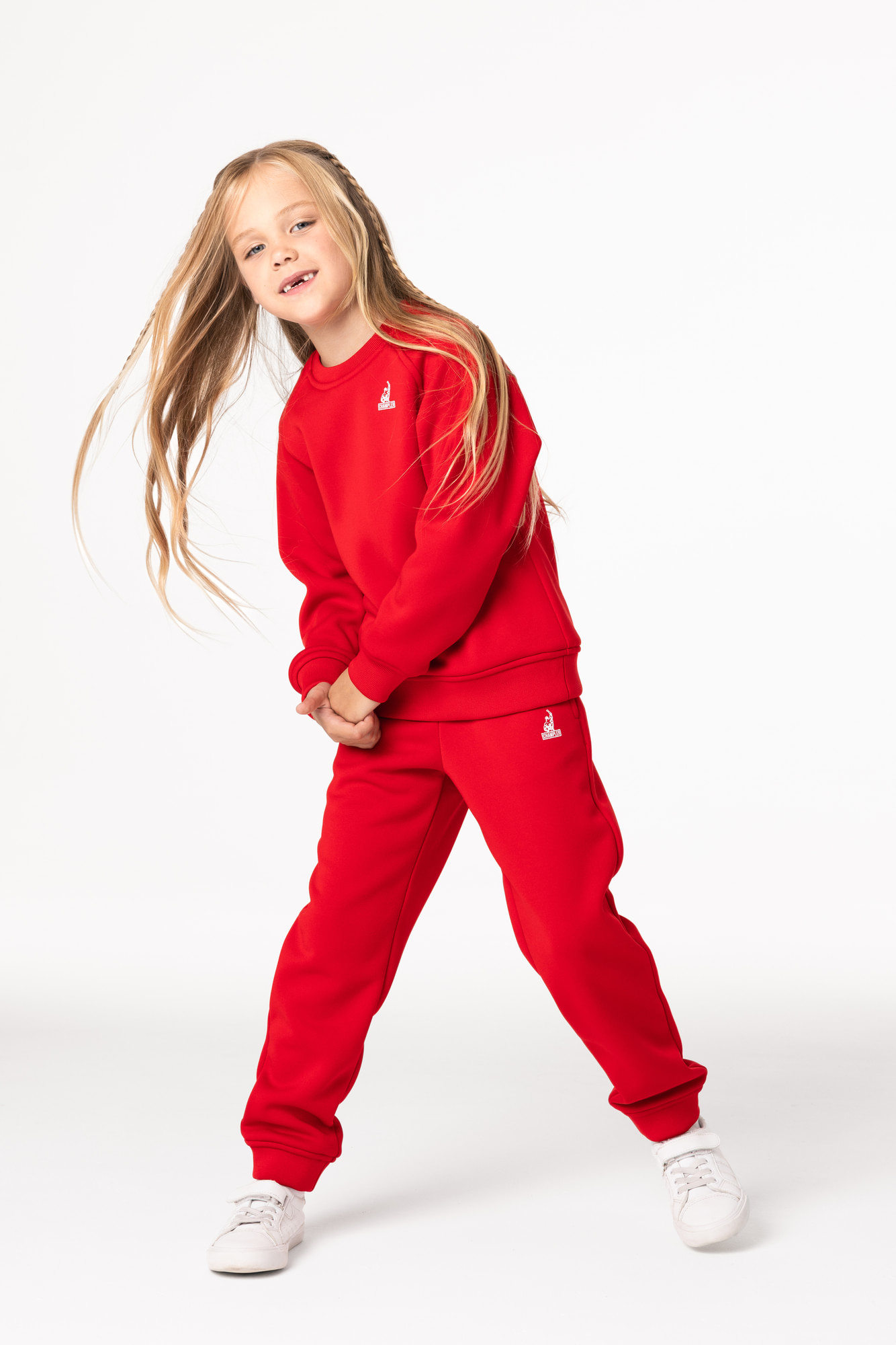 Свитшот утепленный Детский CHAMP Sweatshirt Kids Красный