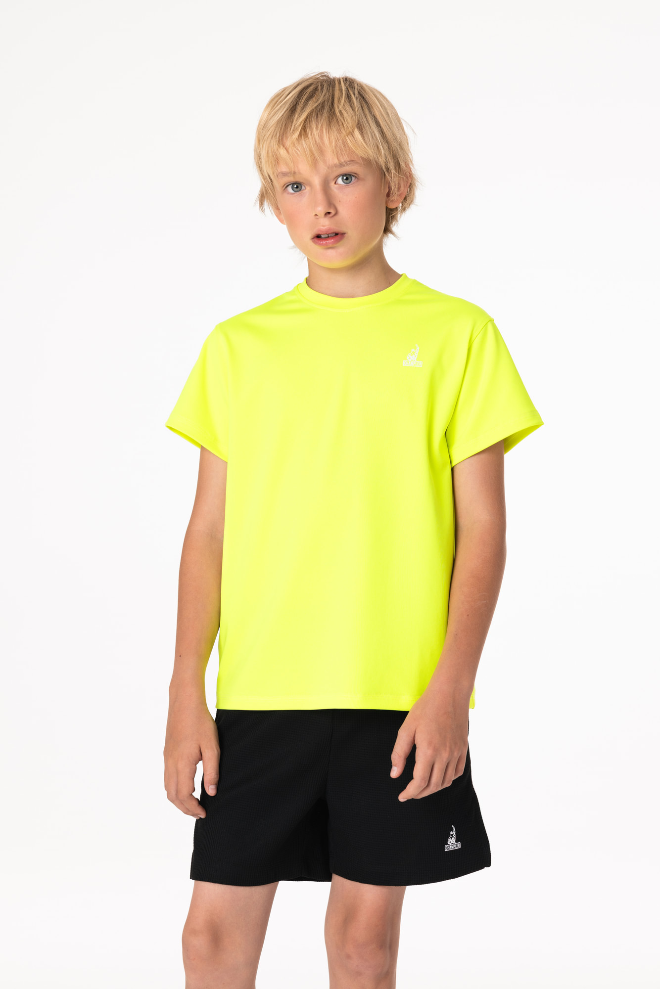 Футболка Детская CHAMP Base Kids Желтый Неон