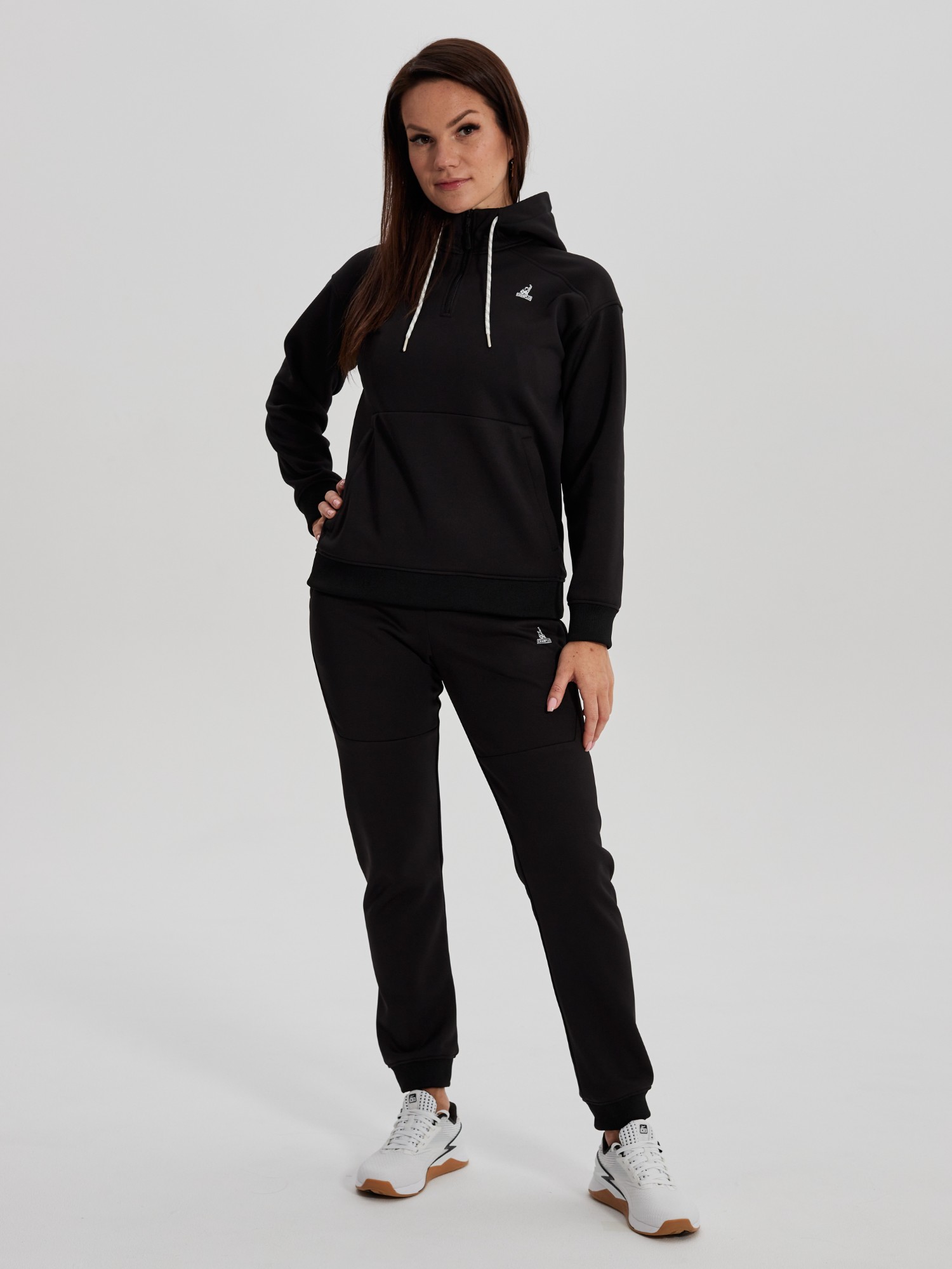 Кофта утепленная женская с капюшоном CHAMP 2Hoodie Черная