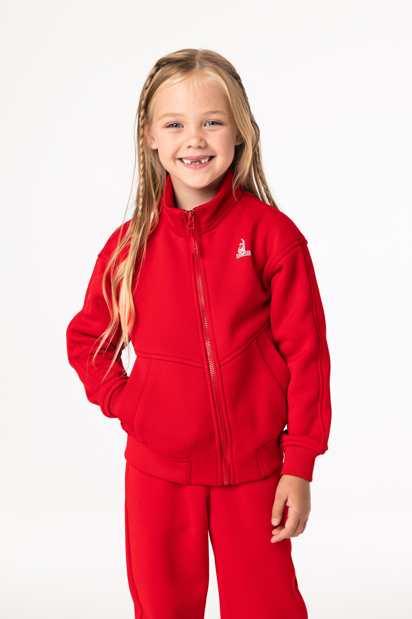 Олимпийка утепленная Детская CHAMP Olimpion Kids Красная