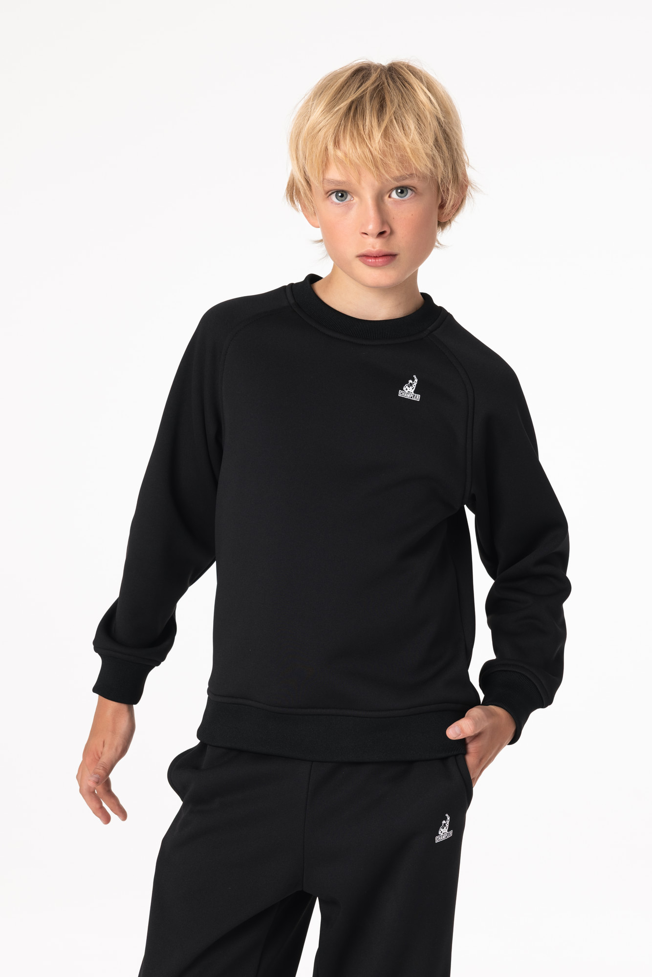 Свитшот утепленный Детский CHAMP Sweatshirt Kids Черный