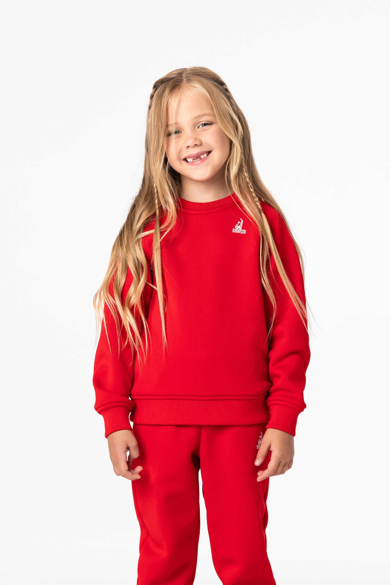 Свитшот утепленный Детский CHAMP Sweatshirt Kids Красный