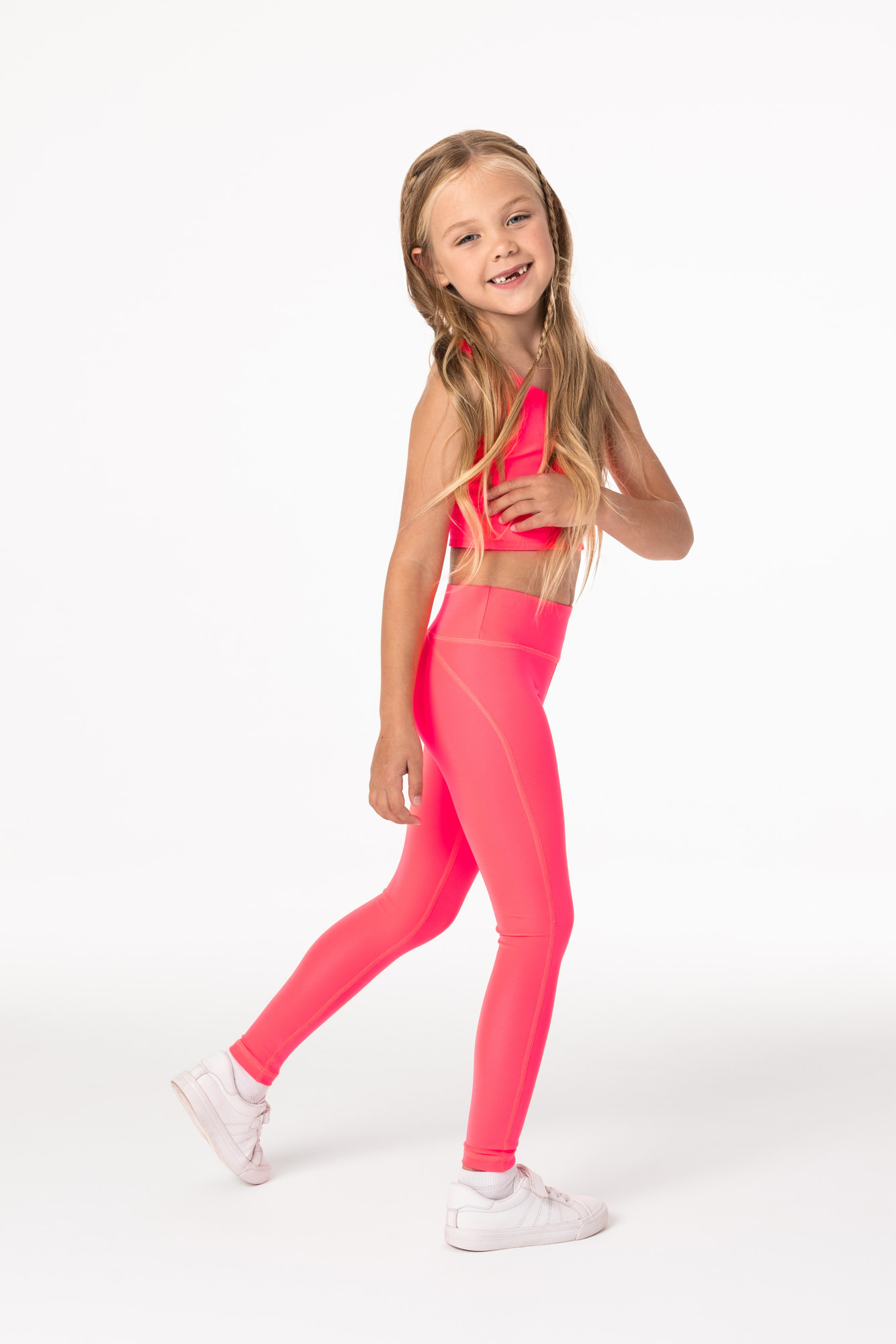 Топ Детский CHAMP Top BRA Kids Пинк Неон