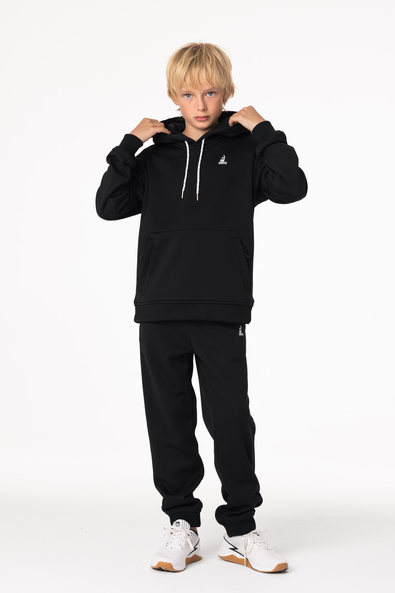 Кофта утепленная Детская с капюшоном CHAMP Hoodie OVERSIZE Kids Черная